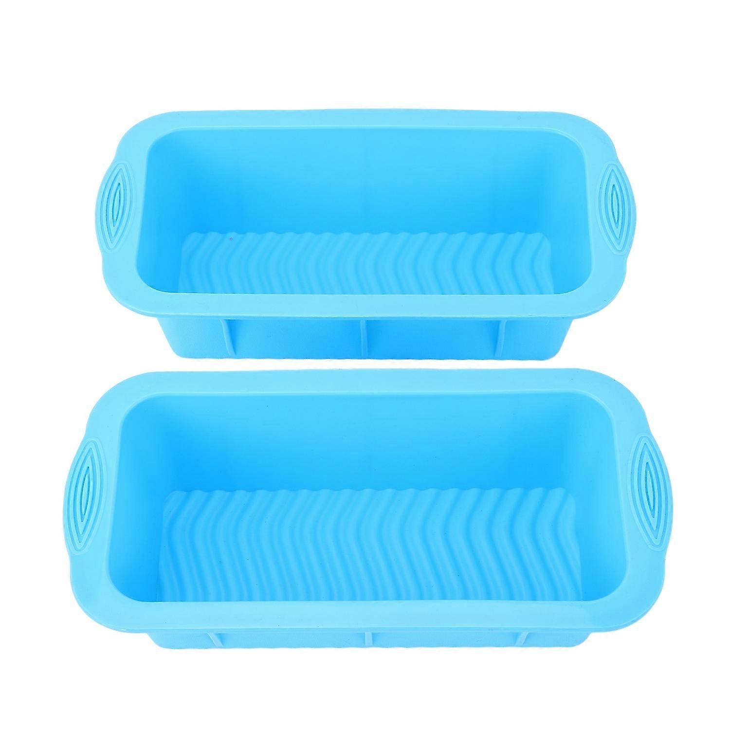 2PCS Large Ice Block Molds Reusable Silicone Ice Tray Freezer Ice Container for Ice Bath Refrigerato