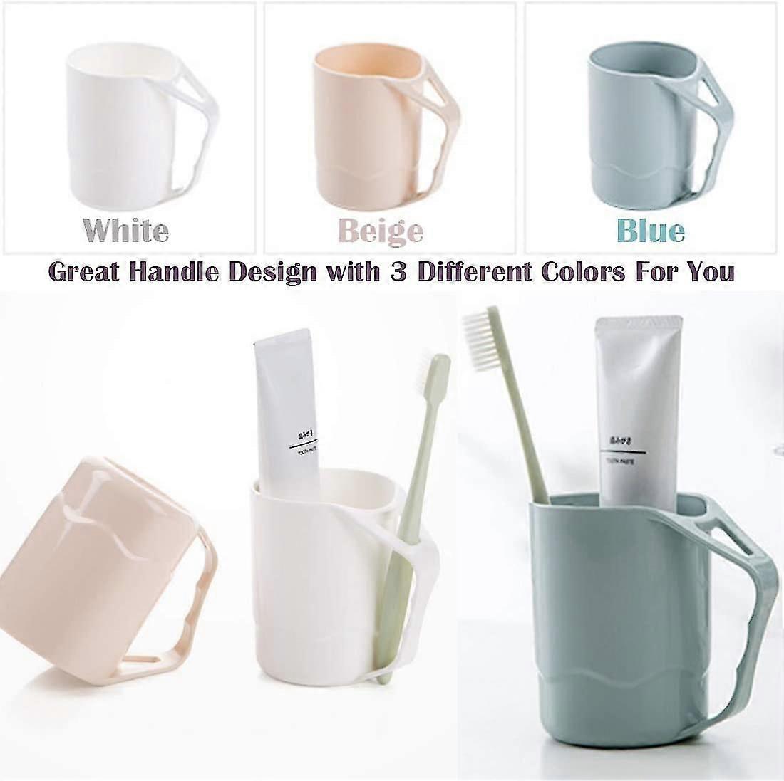 Toothbrush Holder Bathroom Cup For Brushing And Rinse, 3 Pa