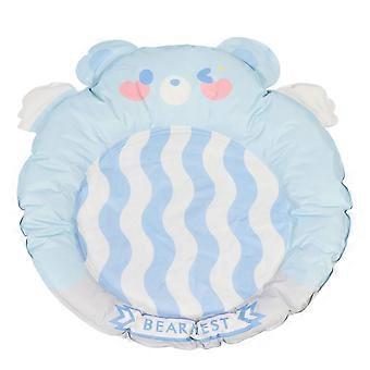 Summer Pet Mat Anti Slip Soft Long Lasting Comfort Relaxing Promote Sleep Cooling Pad for Dogs Cats M 68x69cm/26.77x27.17in