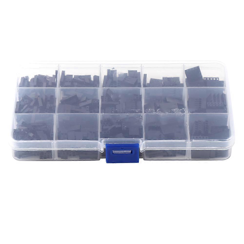 500pcs 2.54mm Pitch 1P 2P 3P 4P 5Pin Jumper Wire Housing Plastic Shell Terminal Connector Part