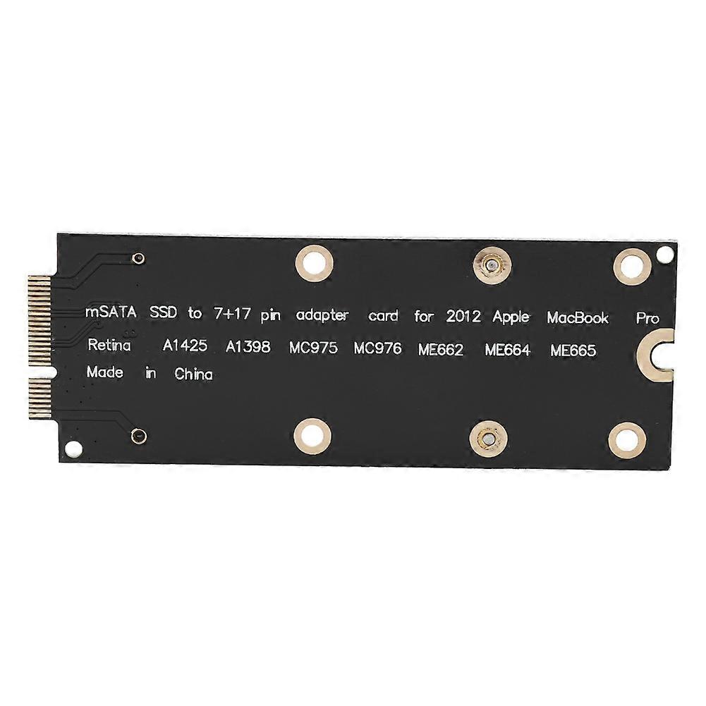 mSATA SSD to SATA Adapter Card for 2012 MacBook Pro MC976 A1425 A1398
