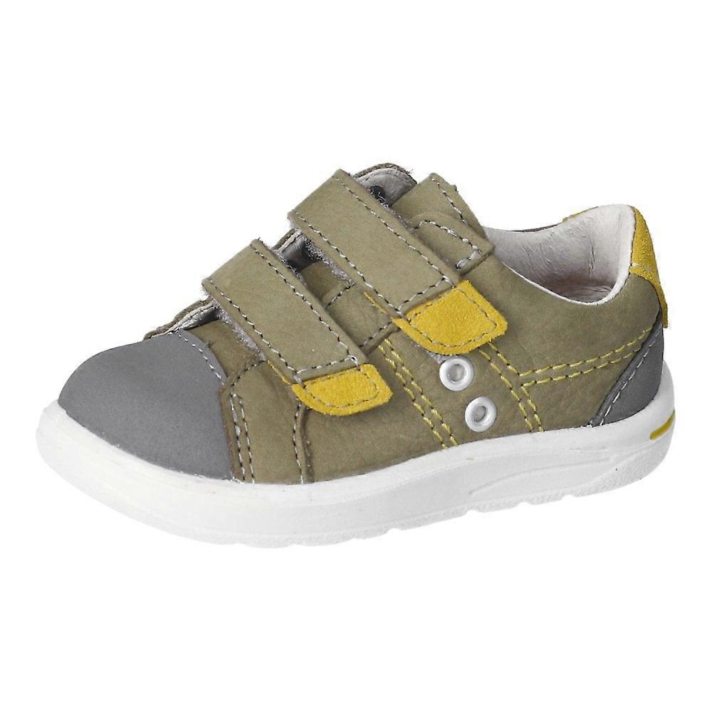 Kids Ricosta Nippy Trainer Style Shoe In Eukalyptus / Senf