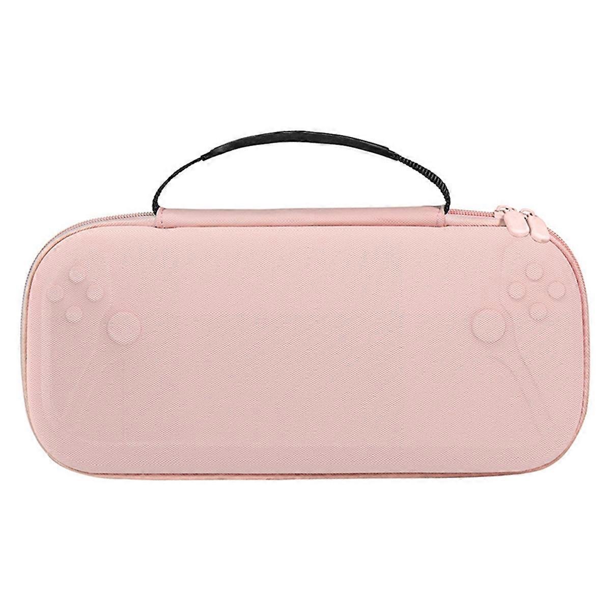 For Portal Carrying Case PU Leather Protective Travel Bag, Shockproof, Anti-Scratch for Portal Pink