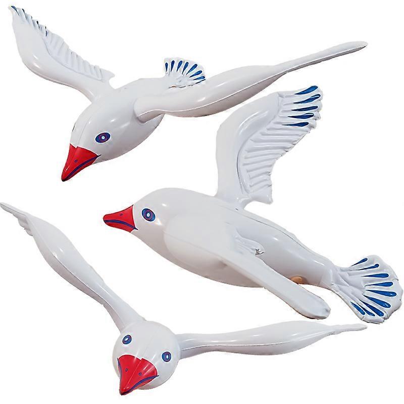 Opblaasbare Seagull, Party Decorations, Pack van 6