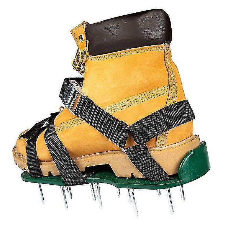PXCL universal Size Manual Lawn Aerator With Adjustable Straps With Secure Buckles, Aerating Shoes For Effectively Aerating Lawn Soil