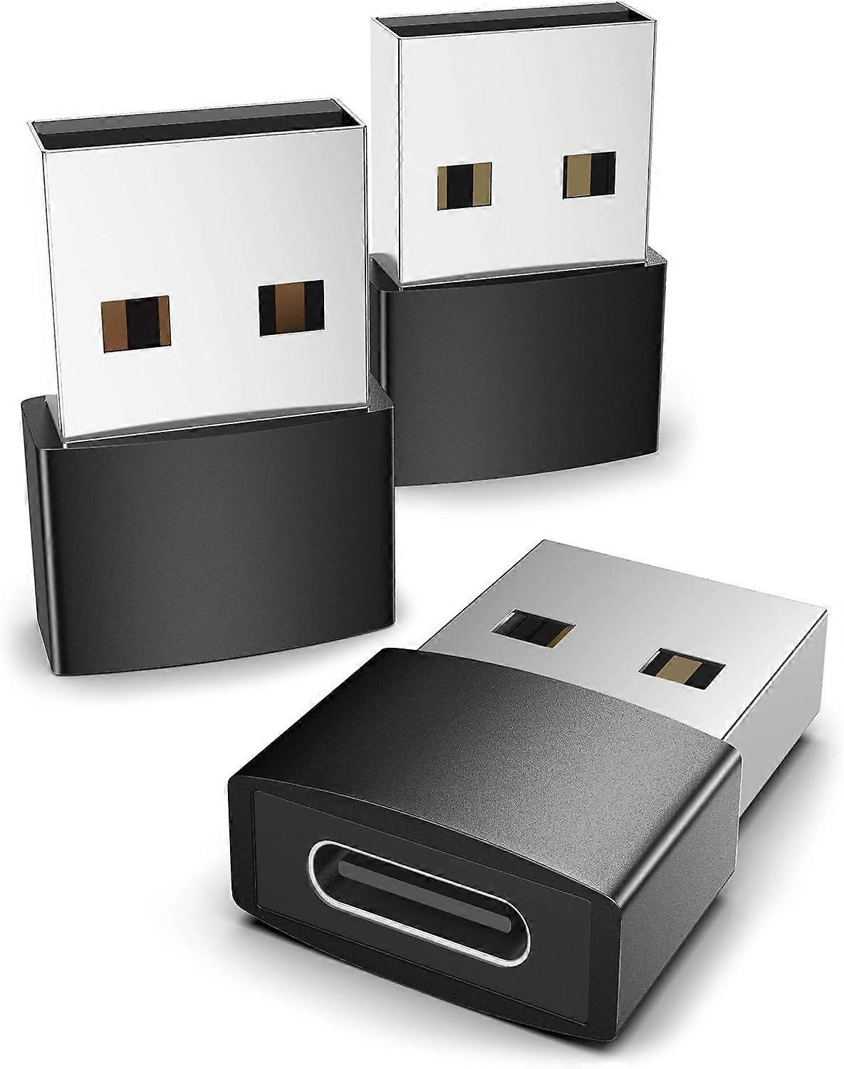 USB-A-auf-USB-C-Adapter Schwarz