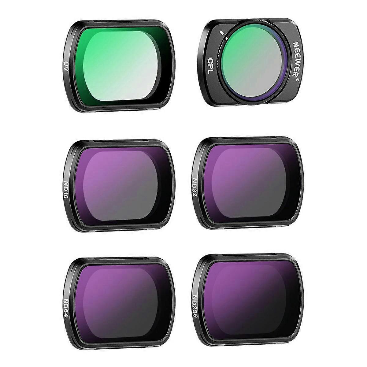 AS NEEWER For DJI Osmo Pocket 3 ND Filter Set ND16 ND32 ND64 ND256 UV CPL Magnetic Filters