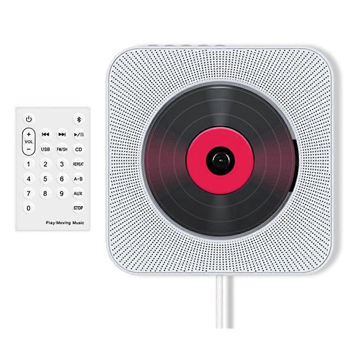 Portable Bluetooth CD Player Compact Music CD Disc Player for Car/Travel, Home Audio with Stereo Speaker (EU),C
