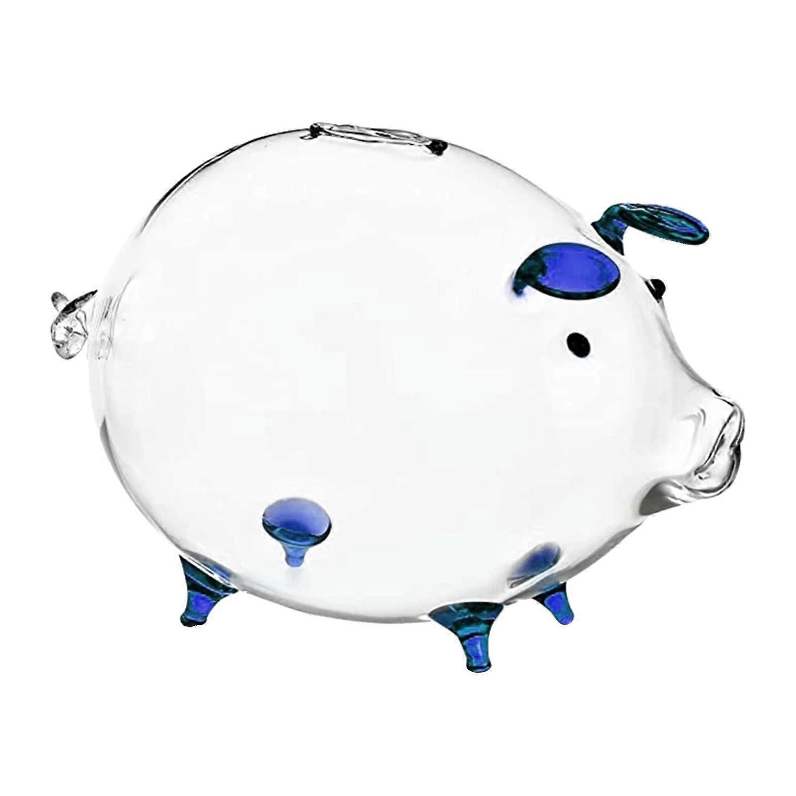 High Borosilicate Glass Saving Box Creative Piggy digita Bank for Desktop Decor