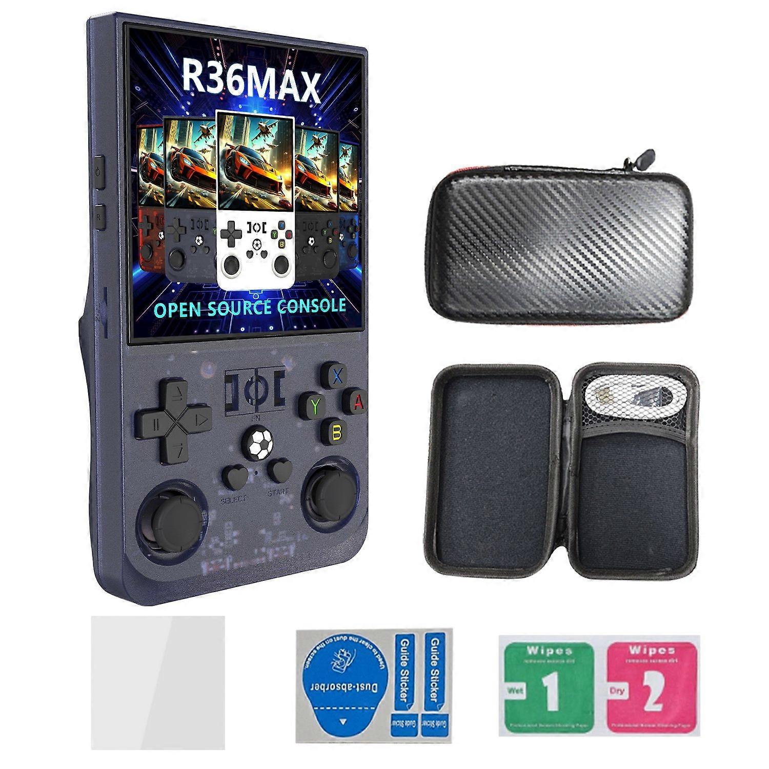 R36 Max Open Source Handheld Game Console GBA Arcade Classic Game Machine with 128G Card