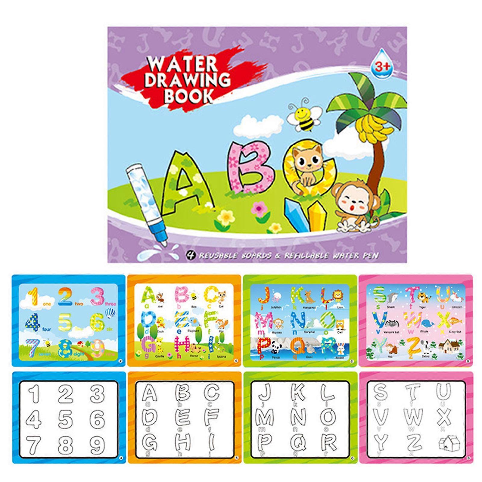 Reusable Magics Water Painting Books Mess-Free Water Art Books for Toddlers Education Present for Kids