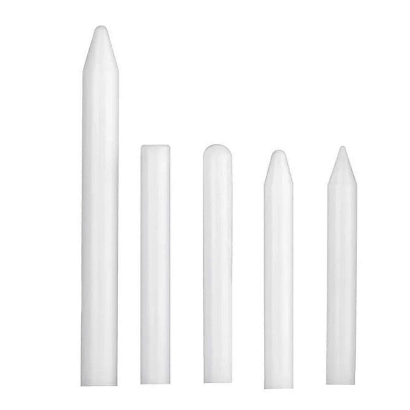 5Pcs Auto Bodywork Dent Repair Nylon Tap Down Pen Set, Paintlesses Dent Removal Hand Tool for Car Automotive Maintenance  White