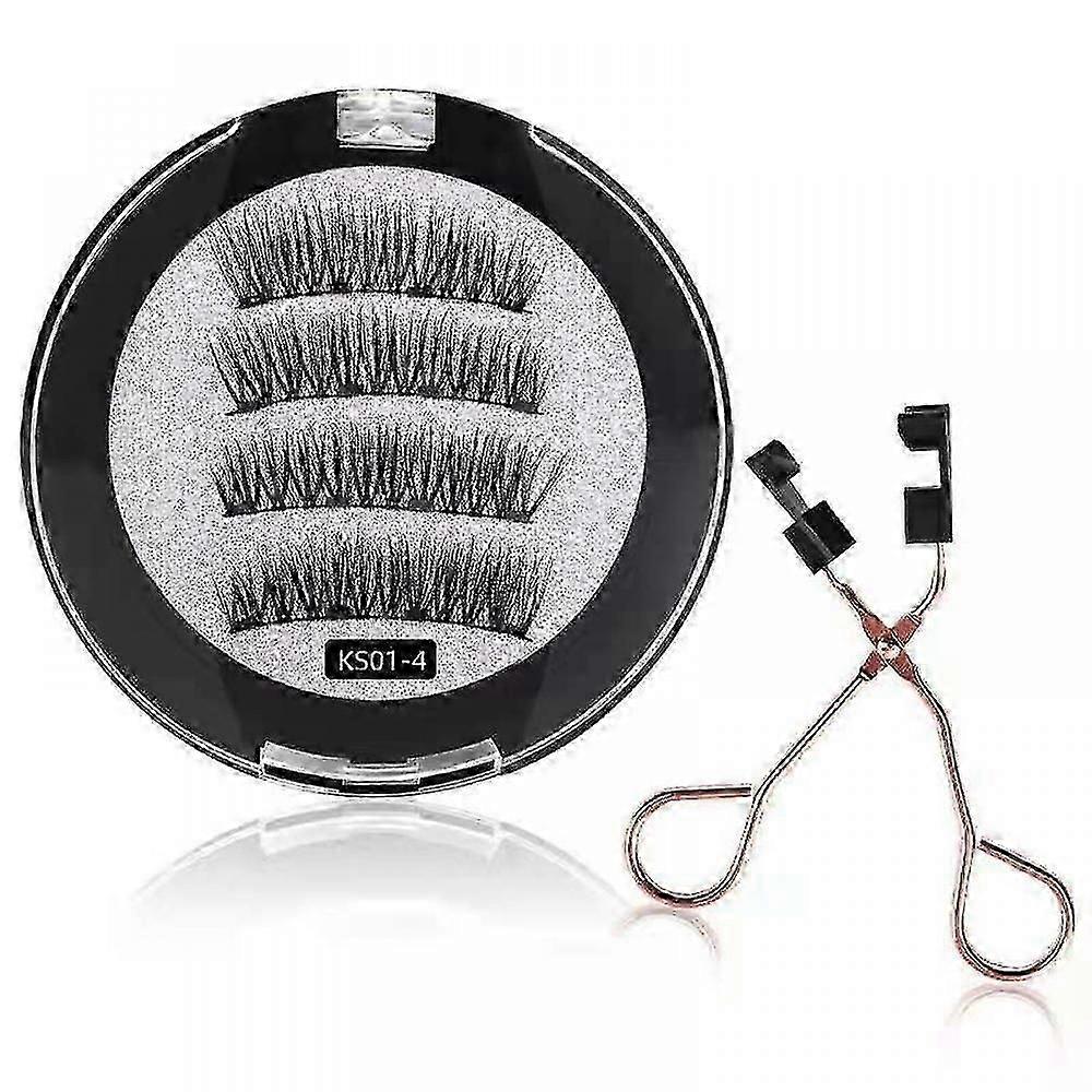 Magnetic Eyelash Applicator Tool Kit, No Glue Magnetic Eyelash Clip Natural Looking Easily Apply Eyelashes Set  hk