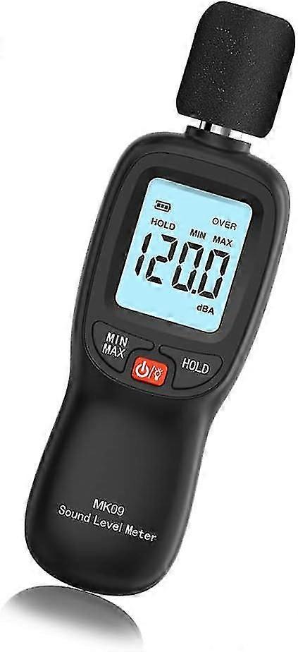 Sound Level Meter, Portable Digital Sound Level Meter 30dB to 130dB, Noise Level, Decibel Monitoring Tester, Decibel Meter