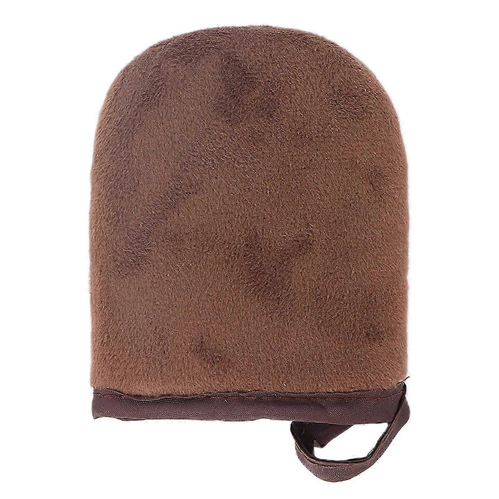 Tanning Mitts Flocking Zelfbruiner Mitten Lotion Applicator Kleine Zonloze Tanner MittBrown