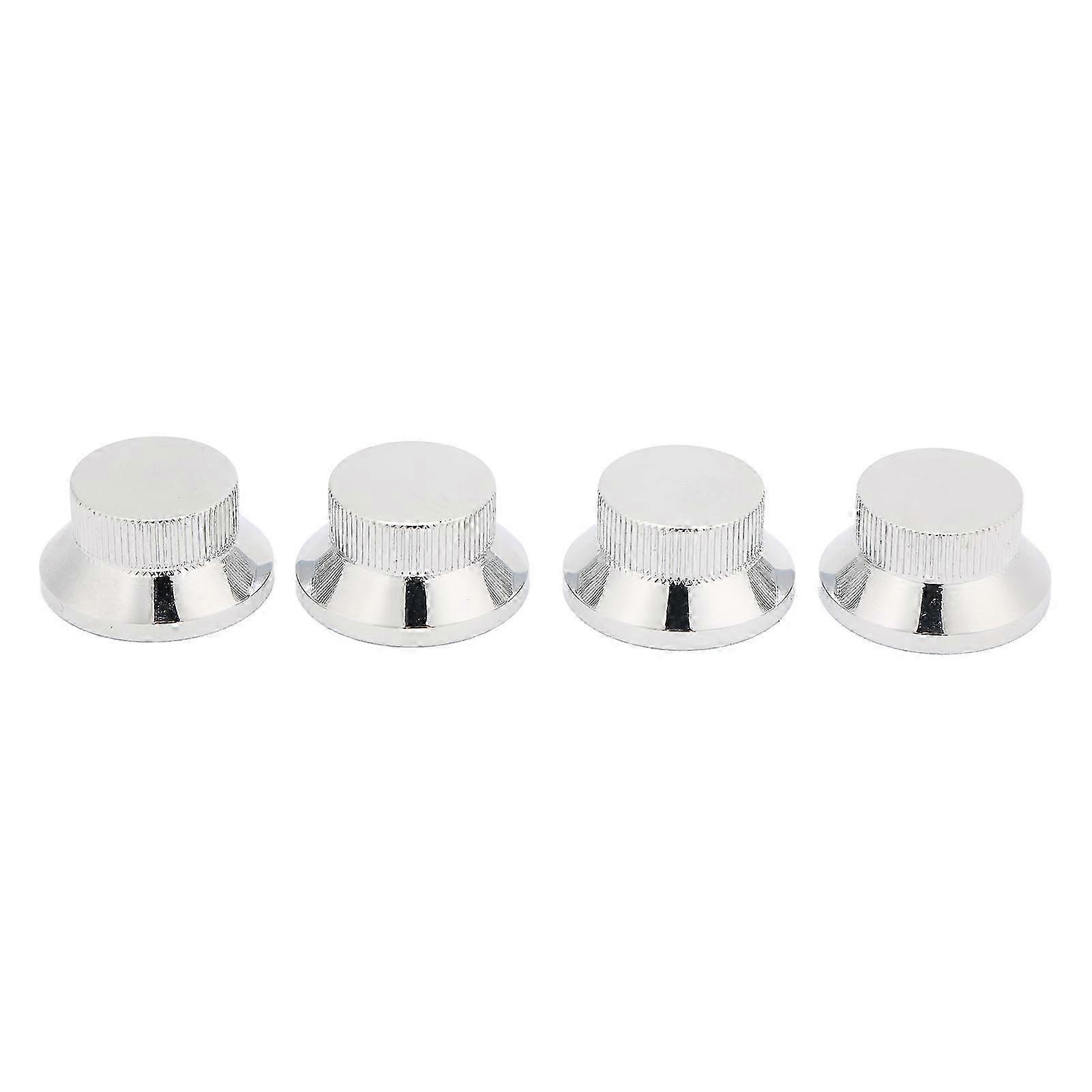 4Pcs Top Hat Knobs Electric Guitar Volume Tone Control Metal pentru potențiometru bas
