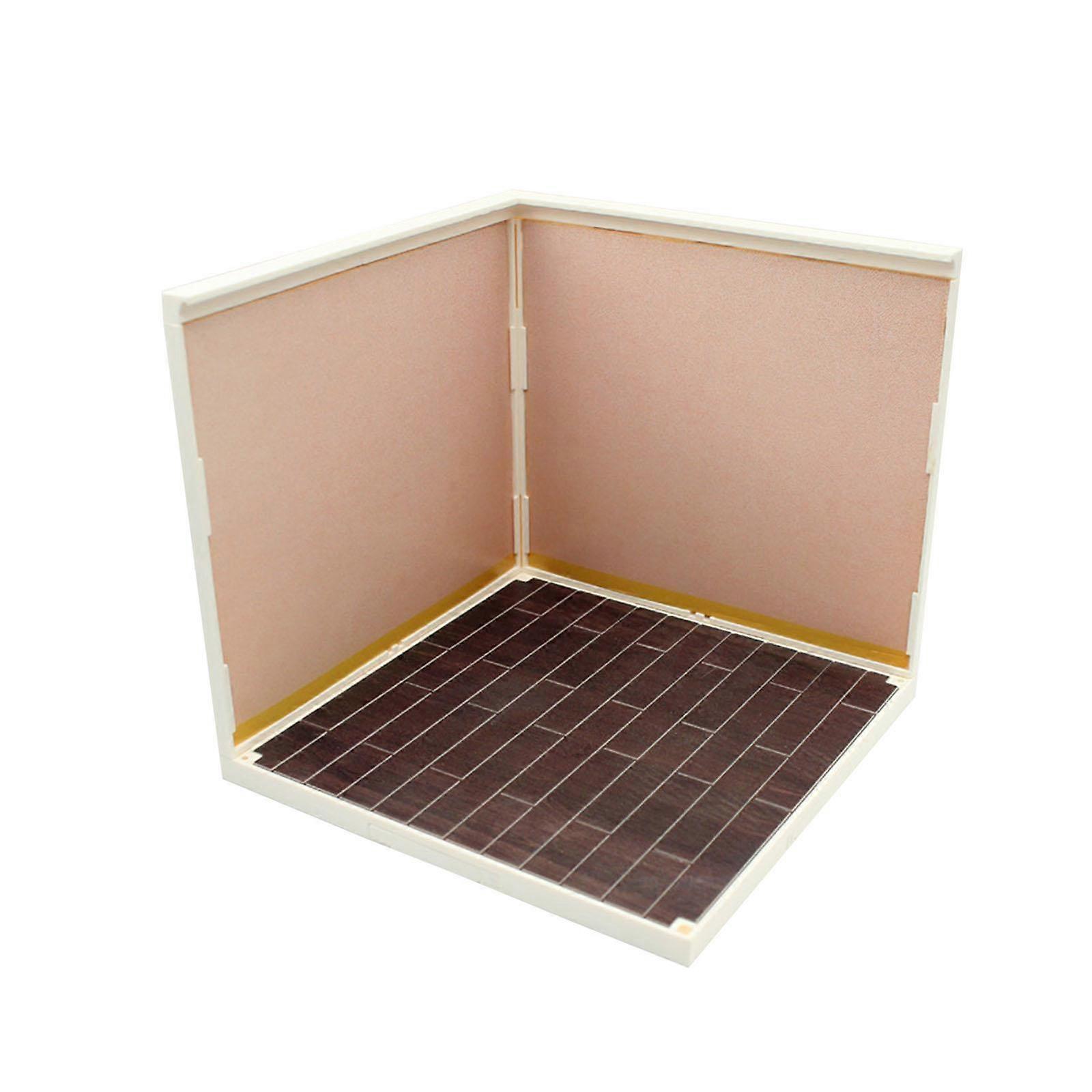 1/12 Toile de fond Show Display Organizer Layout Scene Display DIY Cabin Model Photo