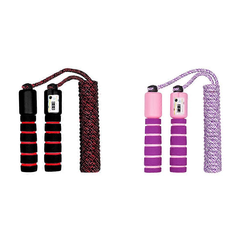 Comfortable Sponge Handle, Tangle-Free Segmented Rope, Ergonomically Designed Handles, Fitness Tracking Feature, Perfect for Fitness Workouts,