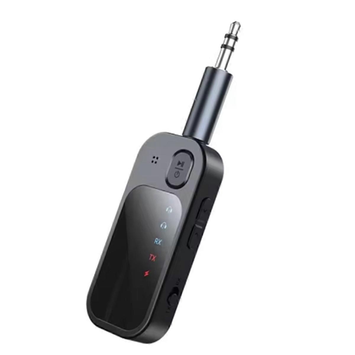 Bluetooth 5.4 Transmitter Receiver 2-in-1 Wireless Bluetooth Adapter-Use with Any 3.5MM Jack on Flight, TV