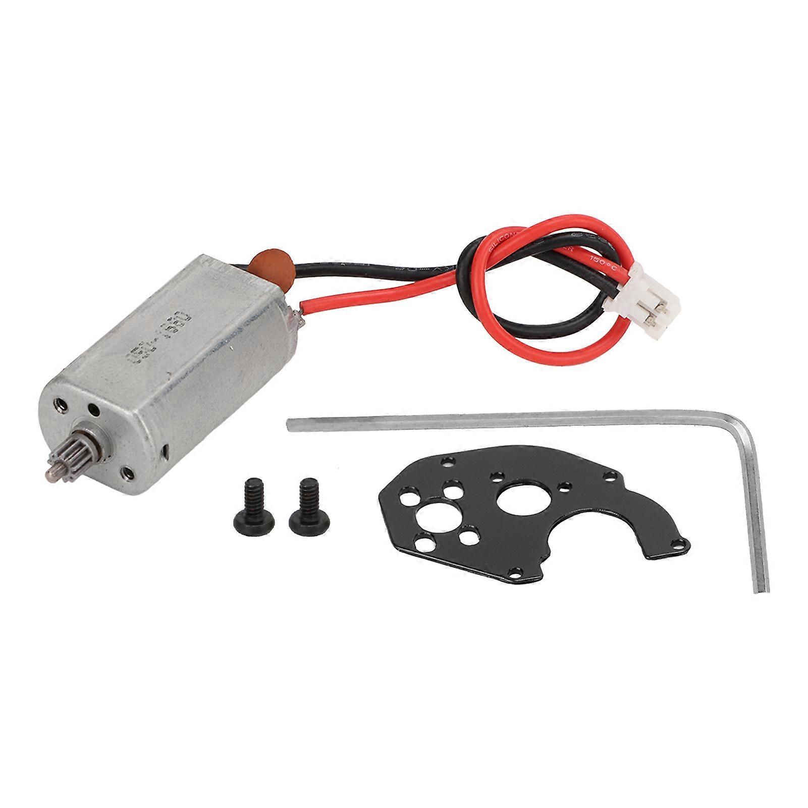 RC Motor Stable Highly Durable Premium Metal Low Friction Low Noise High Accuracy Exquisite SCX24 Brush MotorBlack