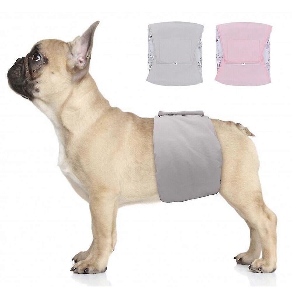 Bandă de burtă pentru câini pentru incontinență Pantaloni sanitari pentru animale de companie din bumbac lavabil reutilizabil