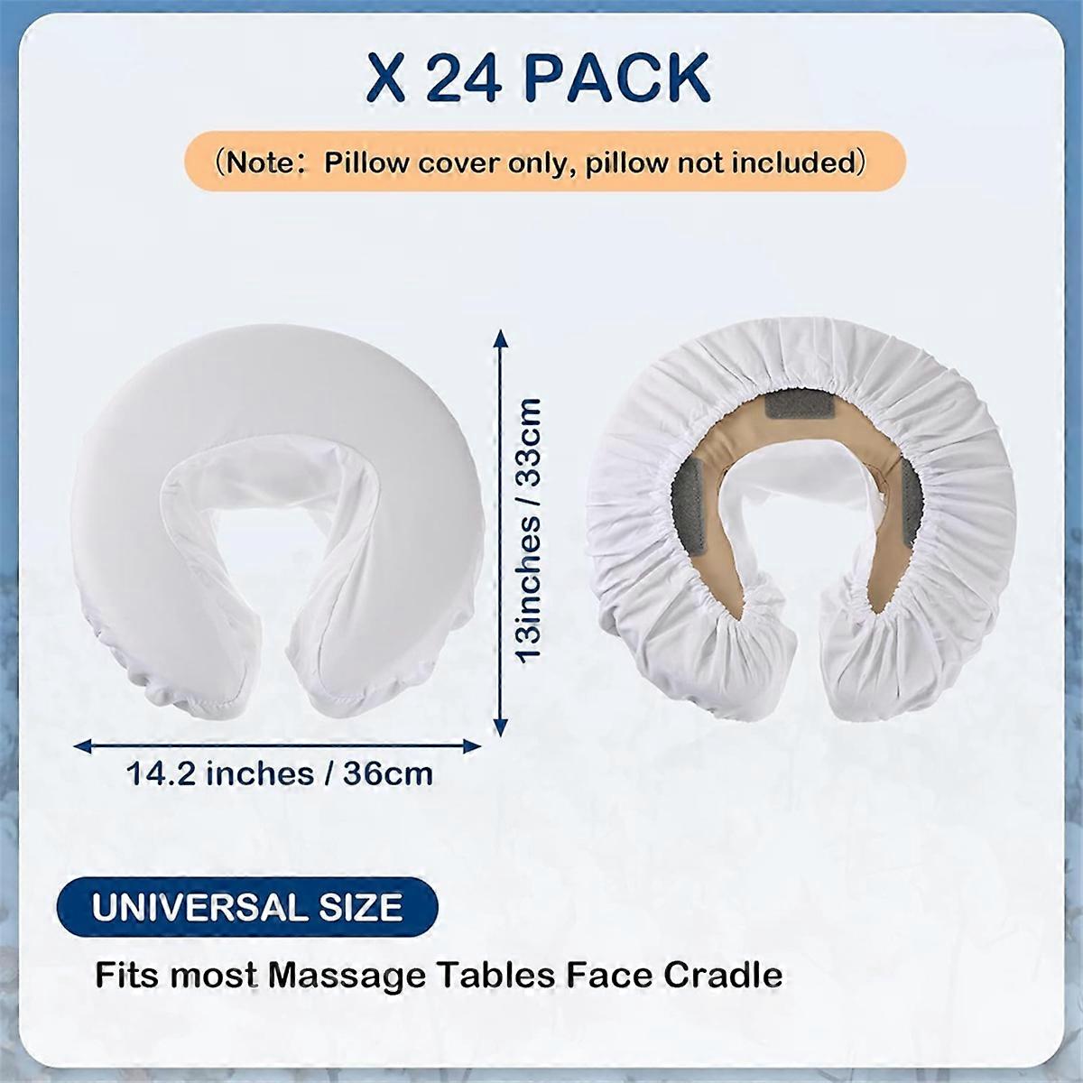 12Pcs Face Cradle Covers for Massage Table Reusable Rest Covers