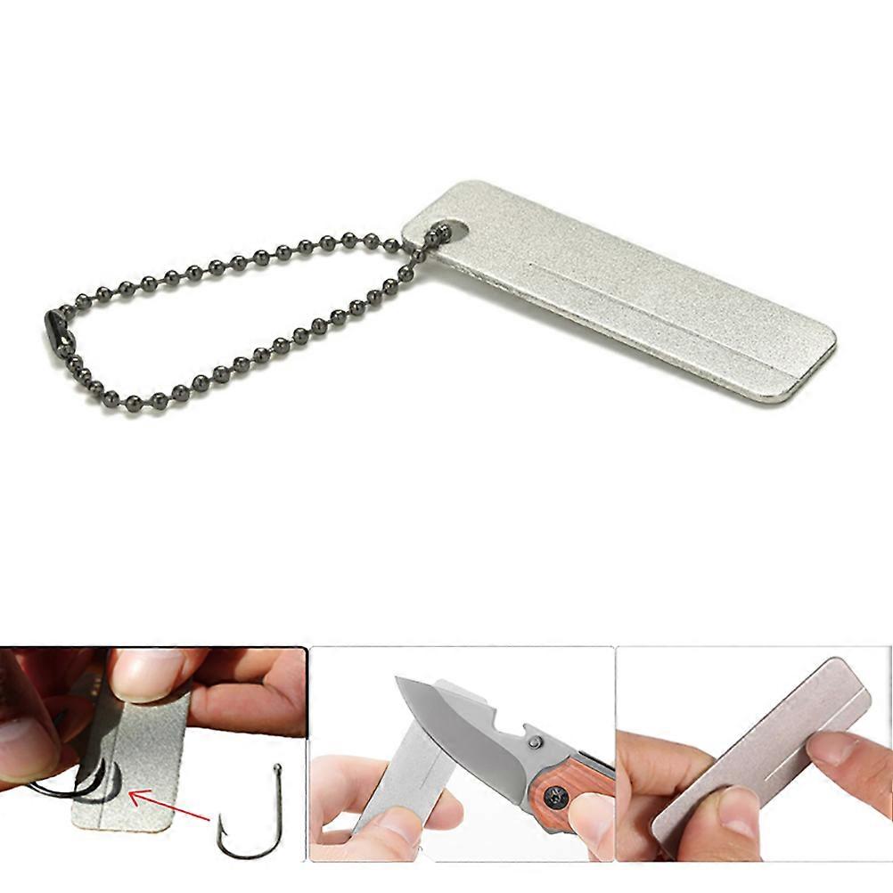 Mini Sharpening Stone Ceramic Whetstone Portable Multi Function Sharpener Tool for Camping Fishing