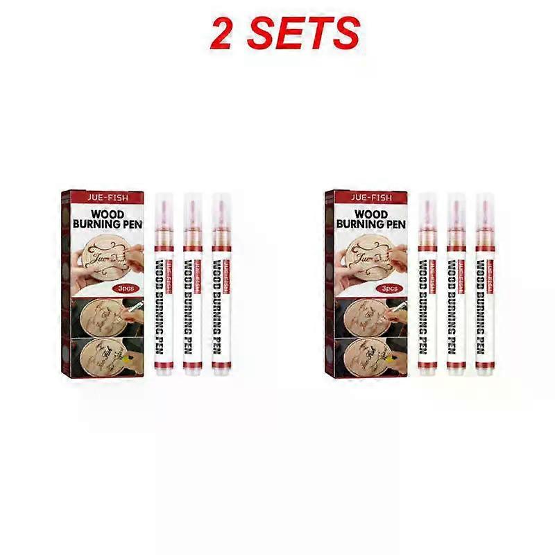 1/2 / 3SETS كفاف قلم رصاص لون الكراميل حرق القلم بدلة سهلة لرسم Arpenters مخازن علامة القلم الخشب حرق القلم تستخدم على نطاق واسع