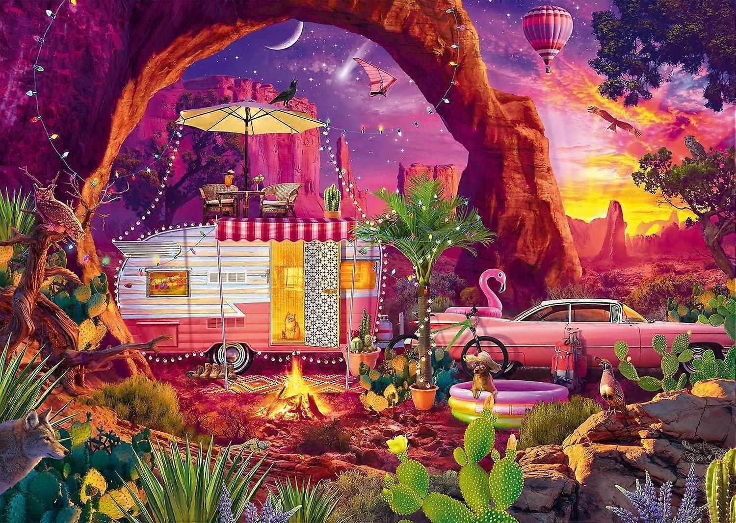Schmidt A Desert Camping Paradise Jigsaw Puzzle (1000 Pieces)