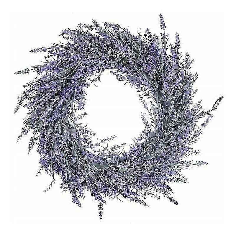 Artificial Lavender Wreath Front Door Decor