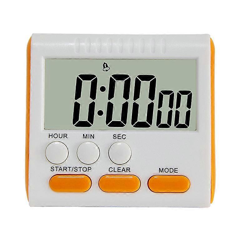 Kitchen Timer 24 Hours Digital Alarm Clock LCD Screen Magnetic Backing for Cooking Baking