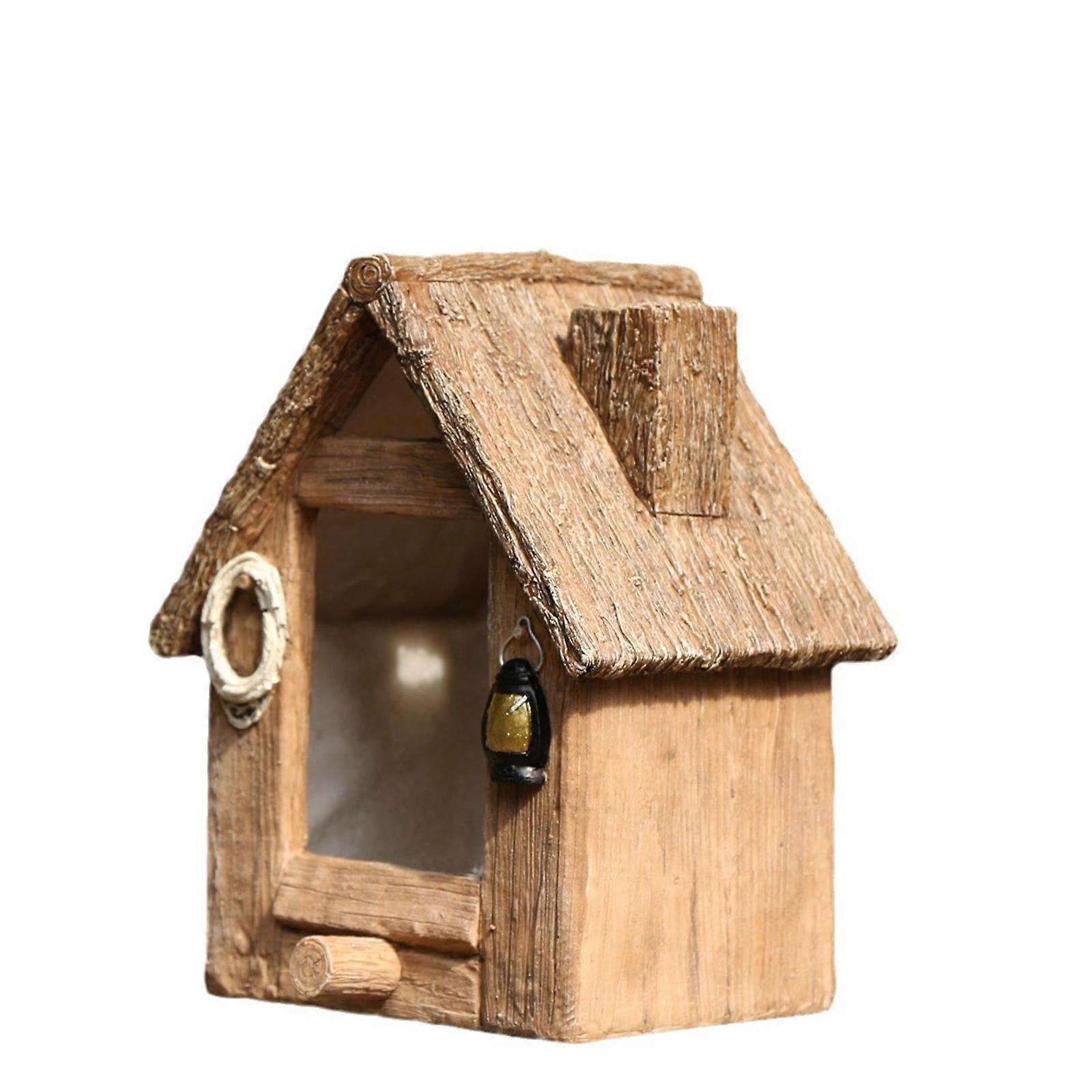 Bird Hut Nest Hanging House for Small Medium Bird Wild BirdhouseS Toy Nest Perches for Courtyards