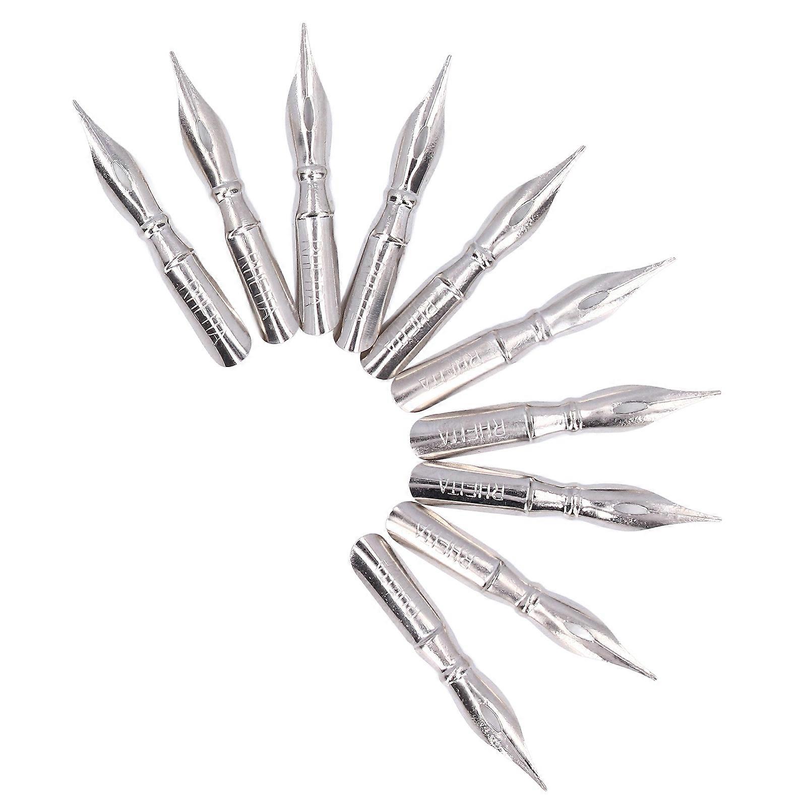 10Pcs Calligraphy Nib Comfortable Writing Good Performance Light Weight Art Tools