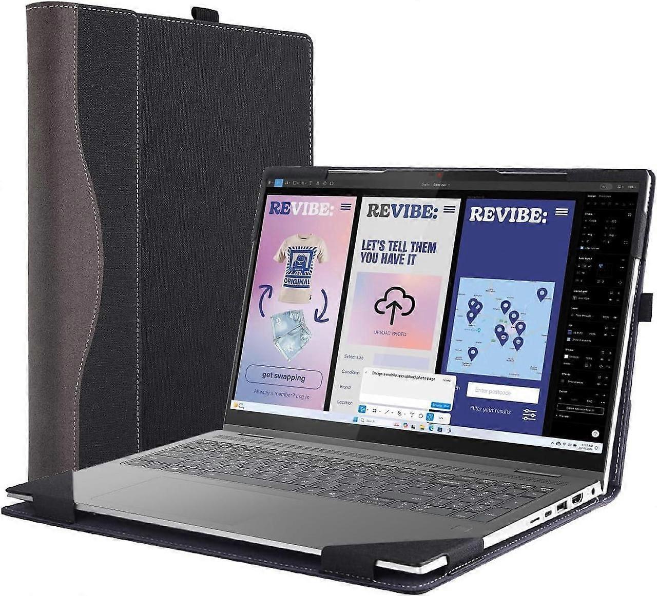 غطاء جراب الكمبيوتر المحمول ل Lenovo Yoga 7i 2 في 1 16 "10th Gen / Yoga 7 2 في 1 16" 16 "16ILL10 16AKP10 حقيبة كمبيوتر محمول قابلة للفصل ملحقات PU