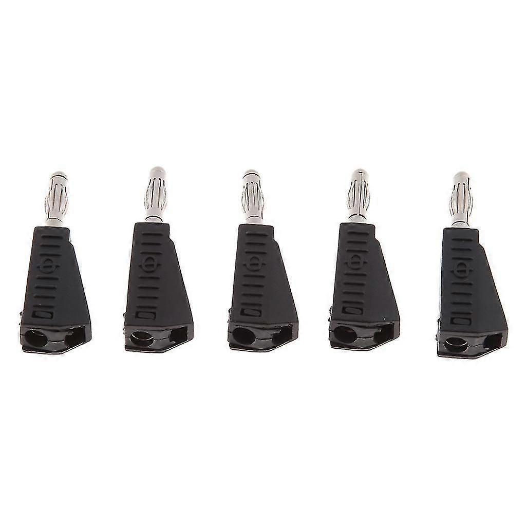 5Pieces 4mm Banana Plug for Test Probes Instrument Meter Connector red