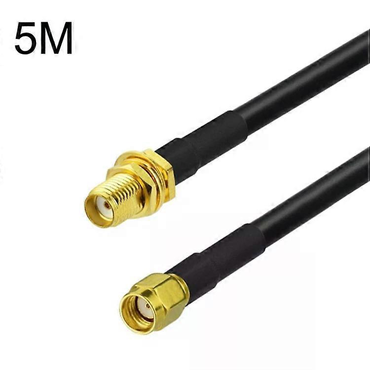 SMA Female to RP-SMA Male Coaxial Adapter Cable-5m RG58 Length