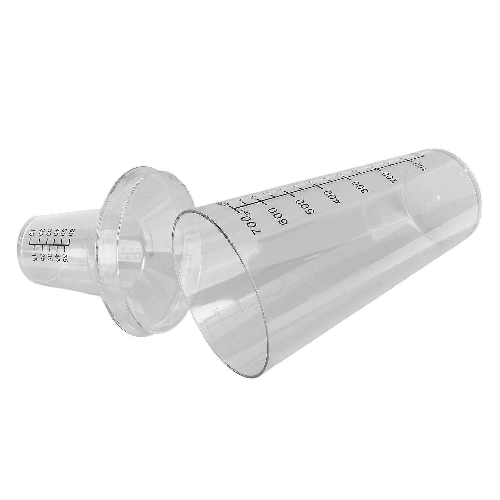 Koktélrázó készlet Clear Scale Standard kapacitás Megakadályozza a kiömlést Átlátszó rázógép bárpultos 700ML-hez
