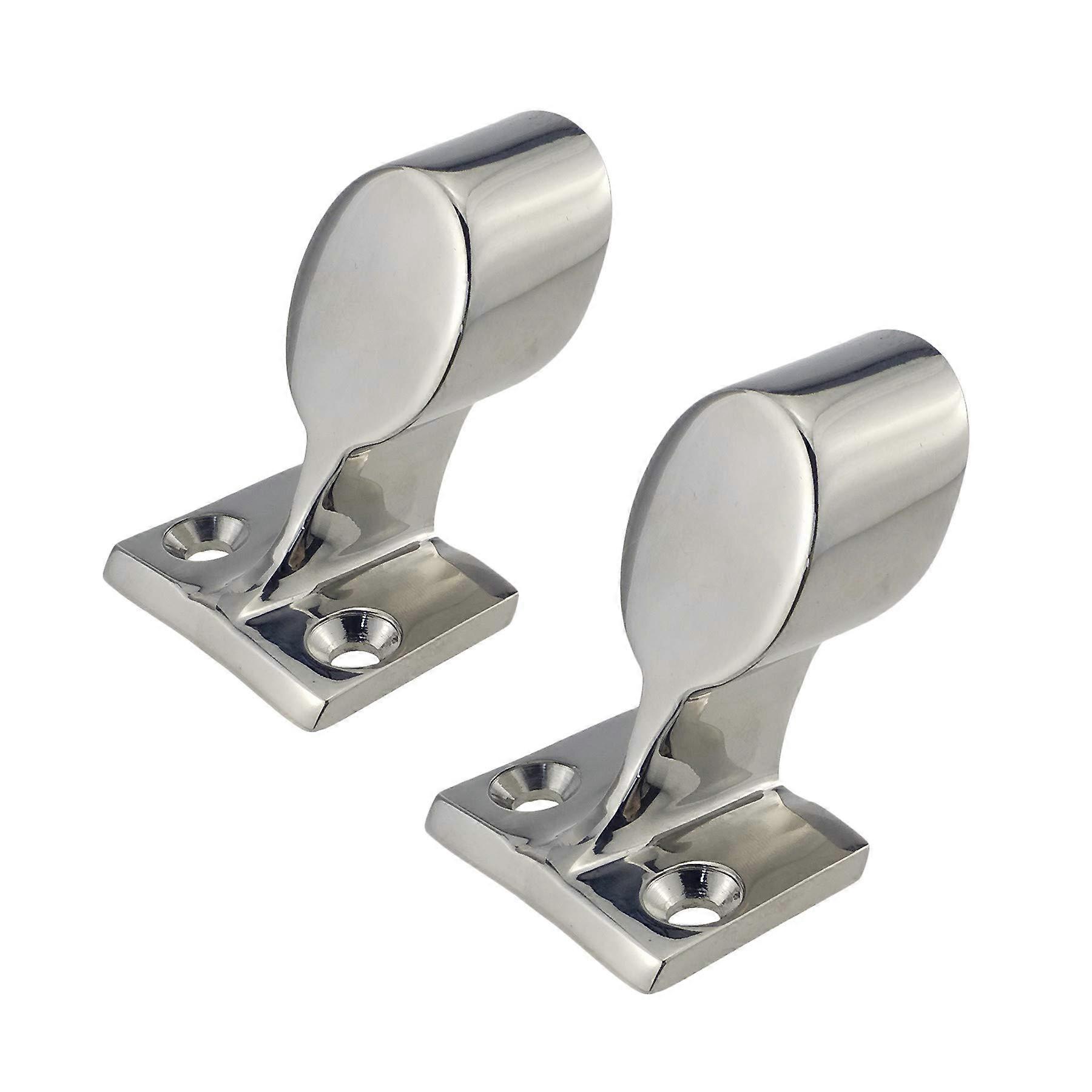 Pair 316SS 60°Marine Boat Stanchion Hand Rail Fitting Left-Front for 7/8' Tube