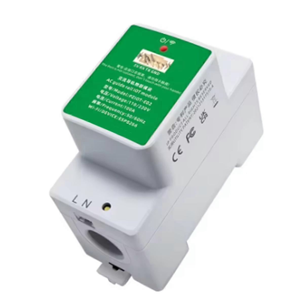 Tasmota Wifi Energy Power Meter AC Single Phase Din Rail Meter Electric Wattmeter Tasmota ESPHome fo
