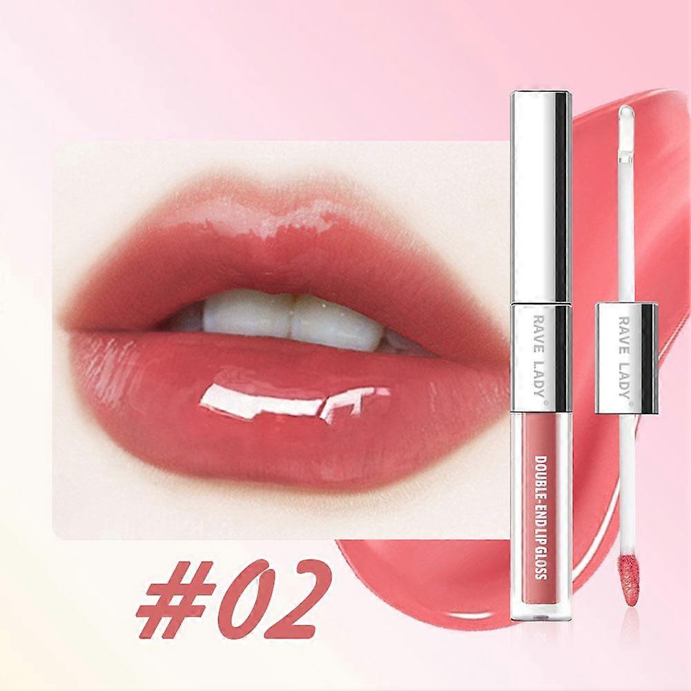 Double Effect Matte Gloss Lipstick 3 in 1 Transfer Proof Lipstick Non Stick Cup