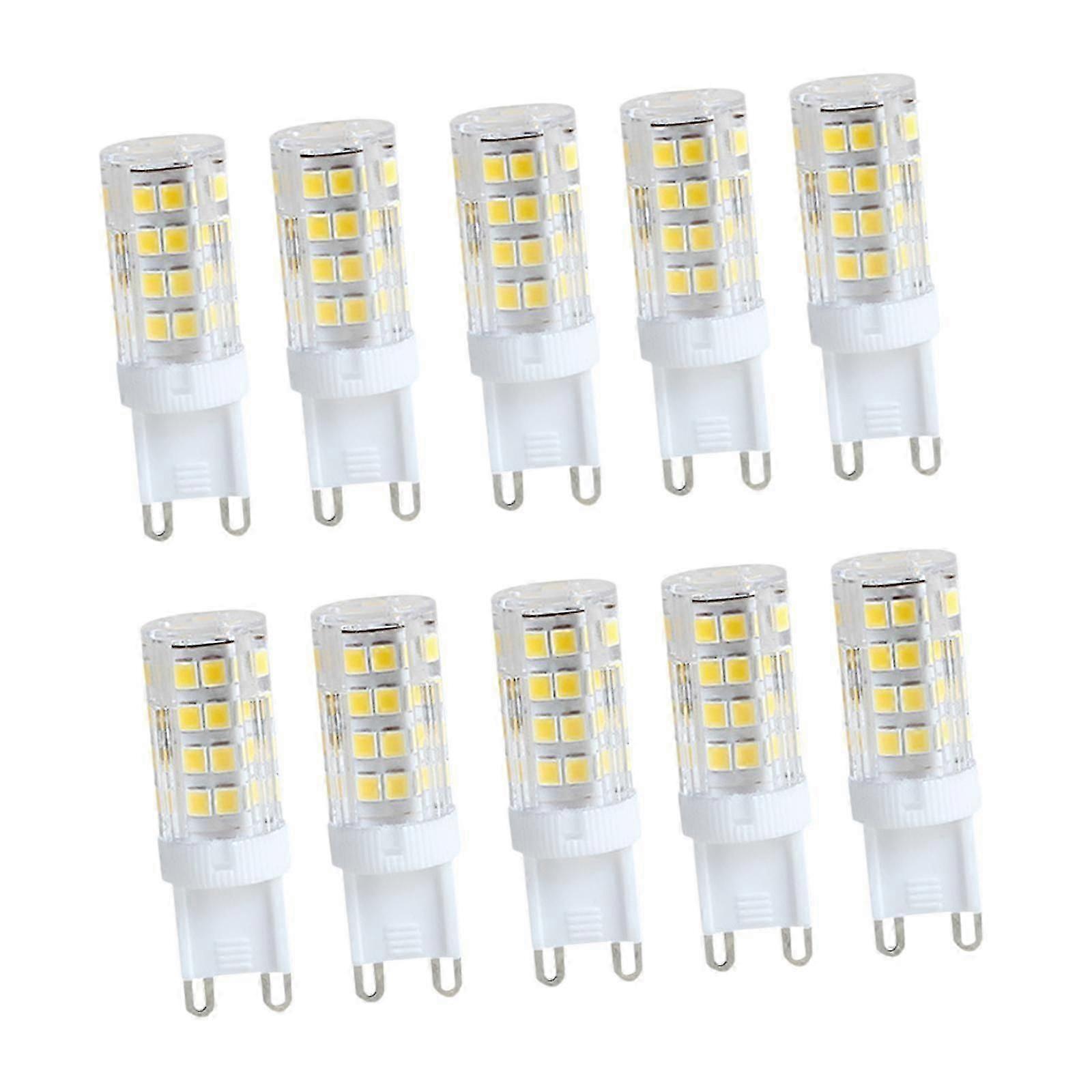 10Pcs G9 LED Bulbs 5W Soft Light Energetic 360 Beam Angle Replacement Bulbs