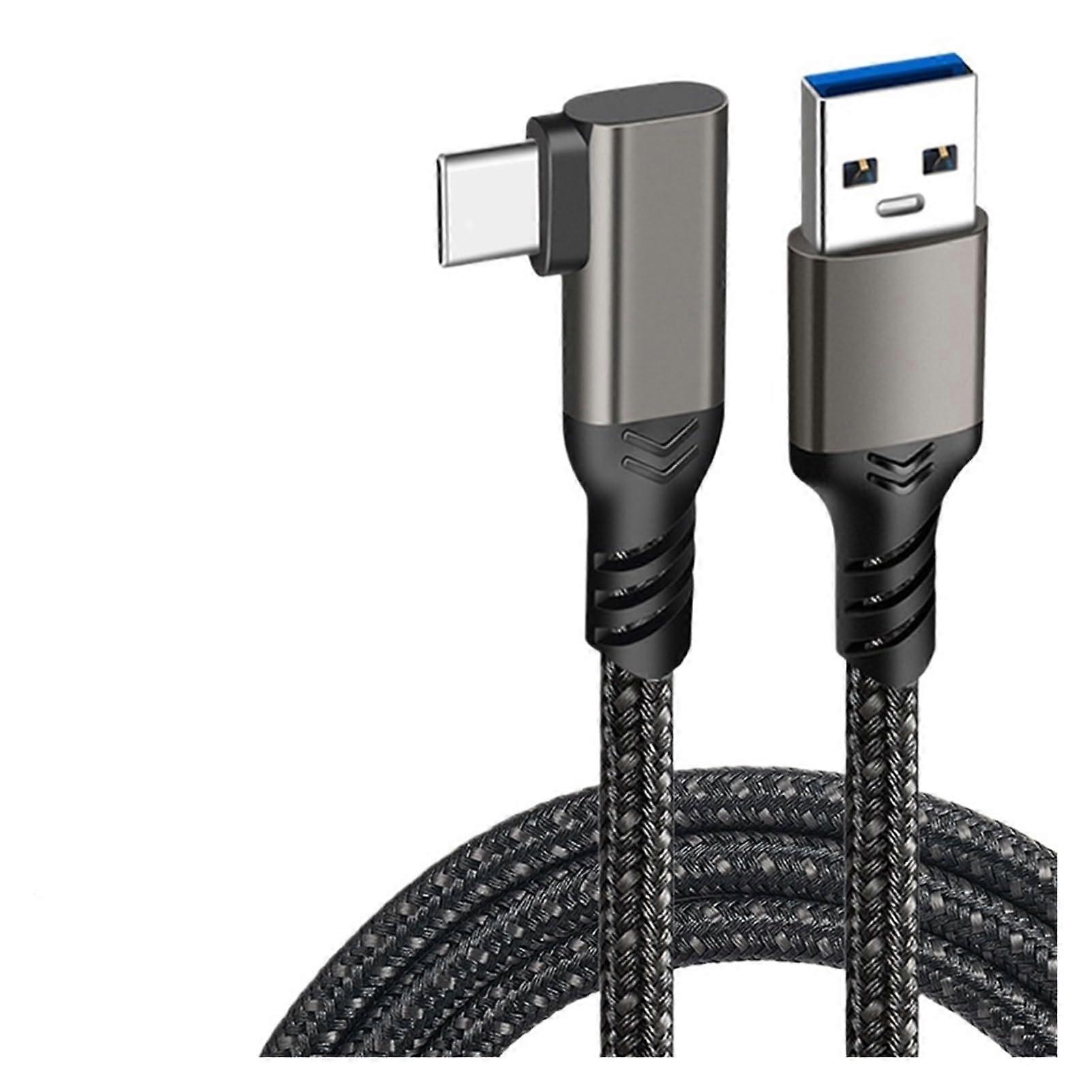 USB 3.2 Gen 2 Cable Elbow 10Gbps 300cm 5m for Oculus Quest 1/2 VR ROG Cable USB A to TY>pe C Fast Camera Line(300cm)
