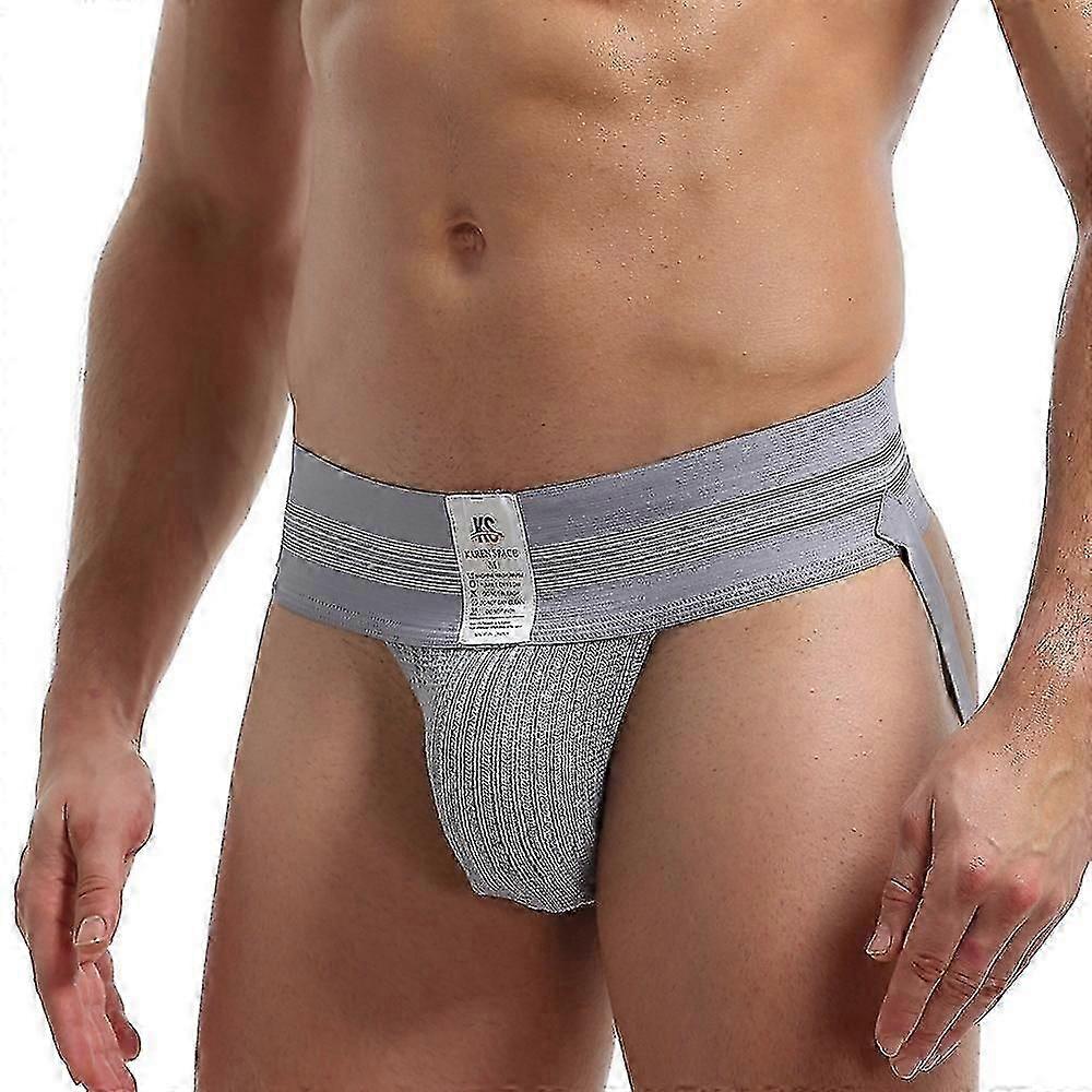 Miesten urheilullinen Jockstrap Supporter urheiluun - Homoalusvaatteet pehmeällä stringimuotoilulla mukavuuden tukemiseksi