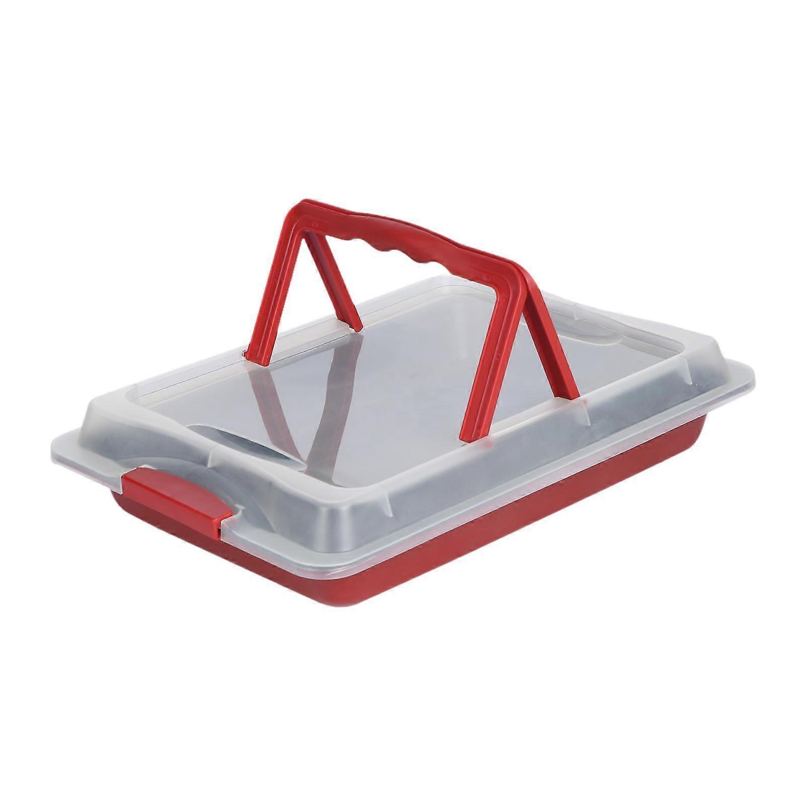 Sheet Pan for Baking Baking Pan with Lid for Transport Serve Picnic Cookies