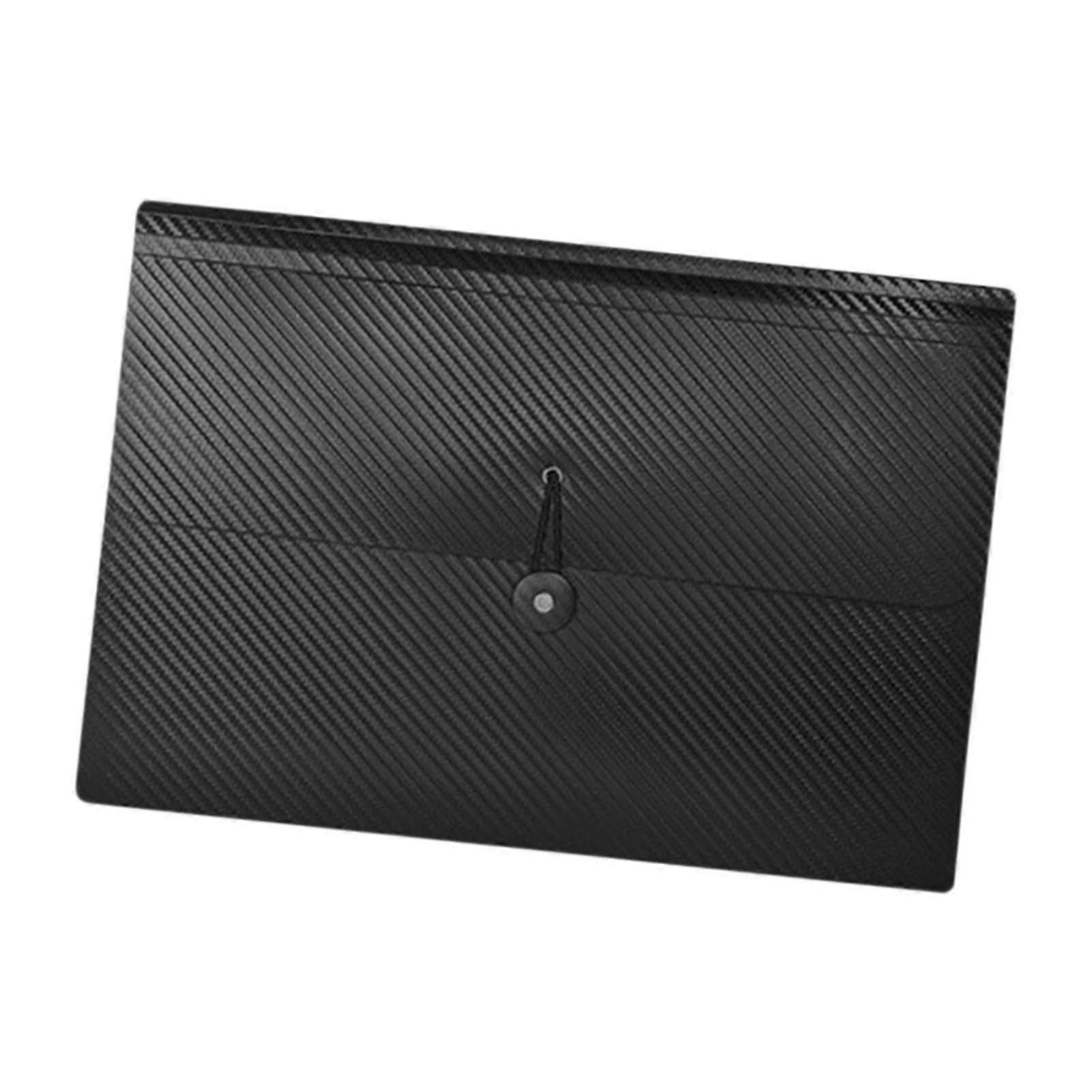 Expanding File Folder Accordion File Organizer For Coupon Receipt Cards Bill Black