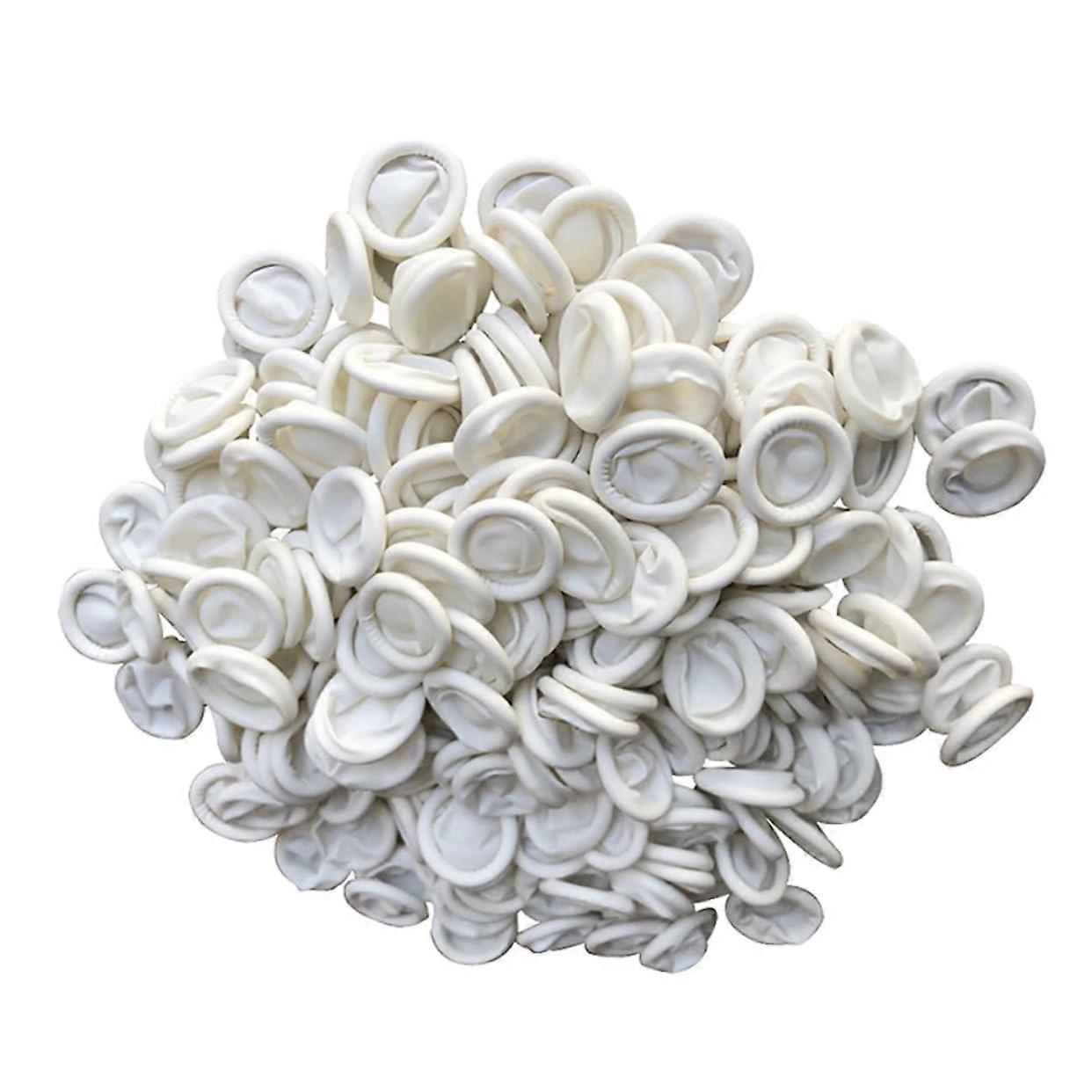Disposable Latex Fingertip Sleeves for Eyelash Extensions and Nail Art Protection - Flexible, Comfortable Fit