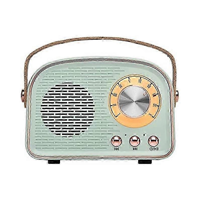 Wireless Retro Bluetooth Speaker Radio, Outdoors Portable Bluetooth Speaker Supports TWS Pairing/U-D