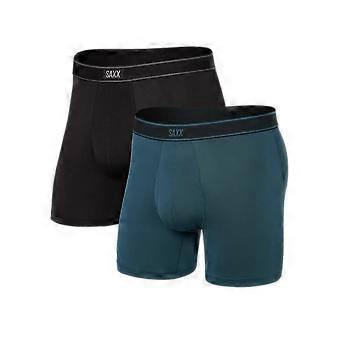 Saxx Underkläder Daytripper 2 Pack Boxer Briefs - Storm / Svart