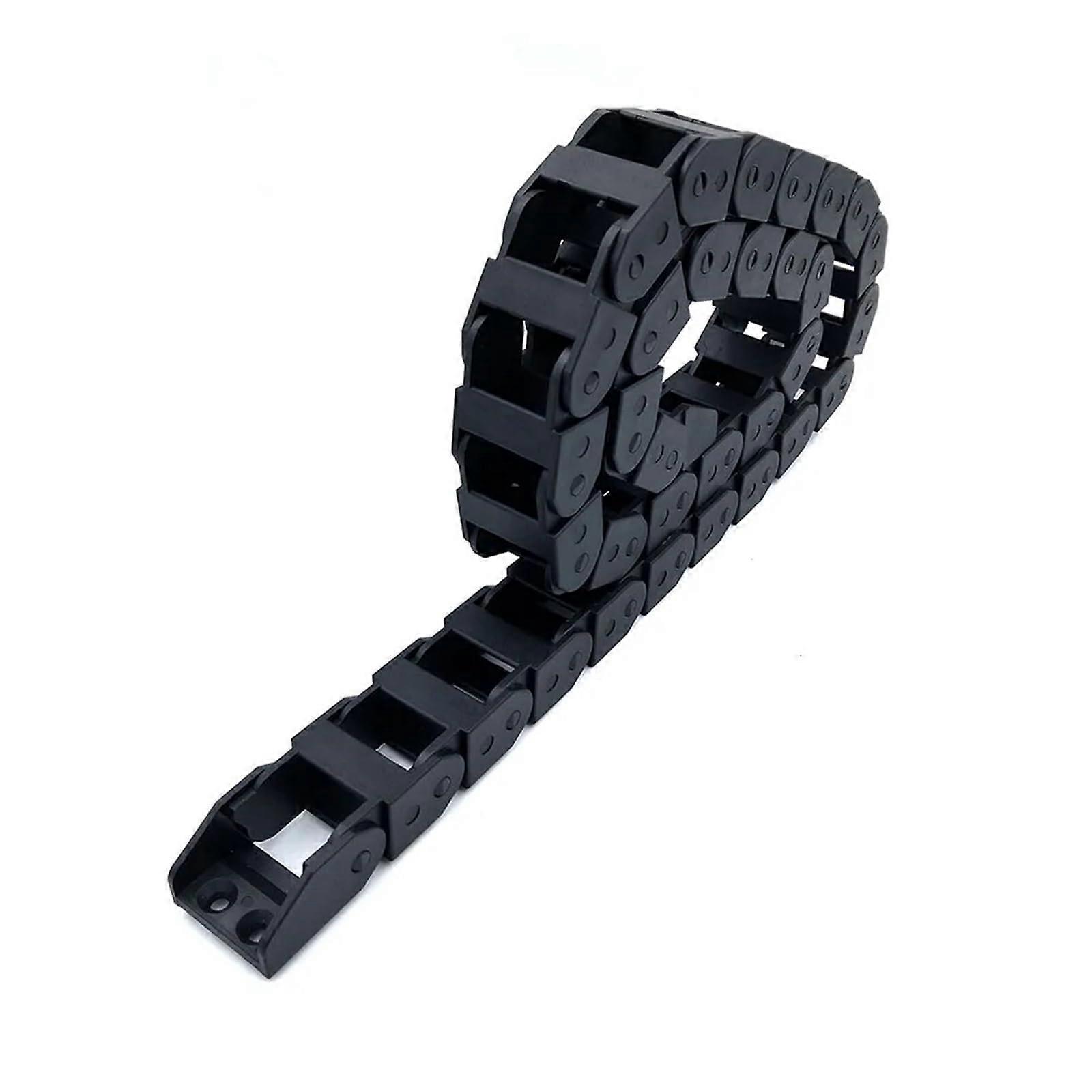 Commercial Drag Chain 1 Meter 18x25mm Towline Bridge Type Cable Carrier for CNC Router Machine Tools, No Opening, 75mm