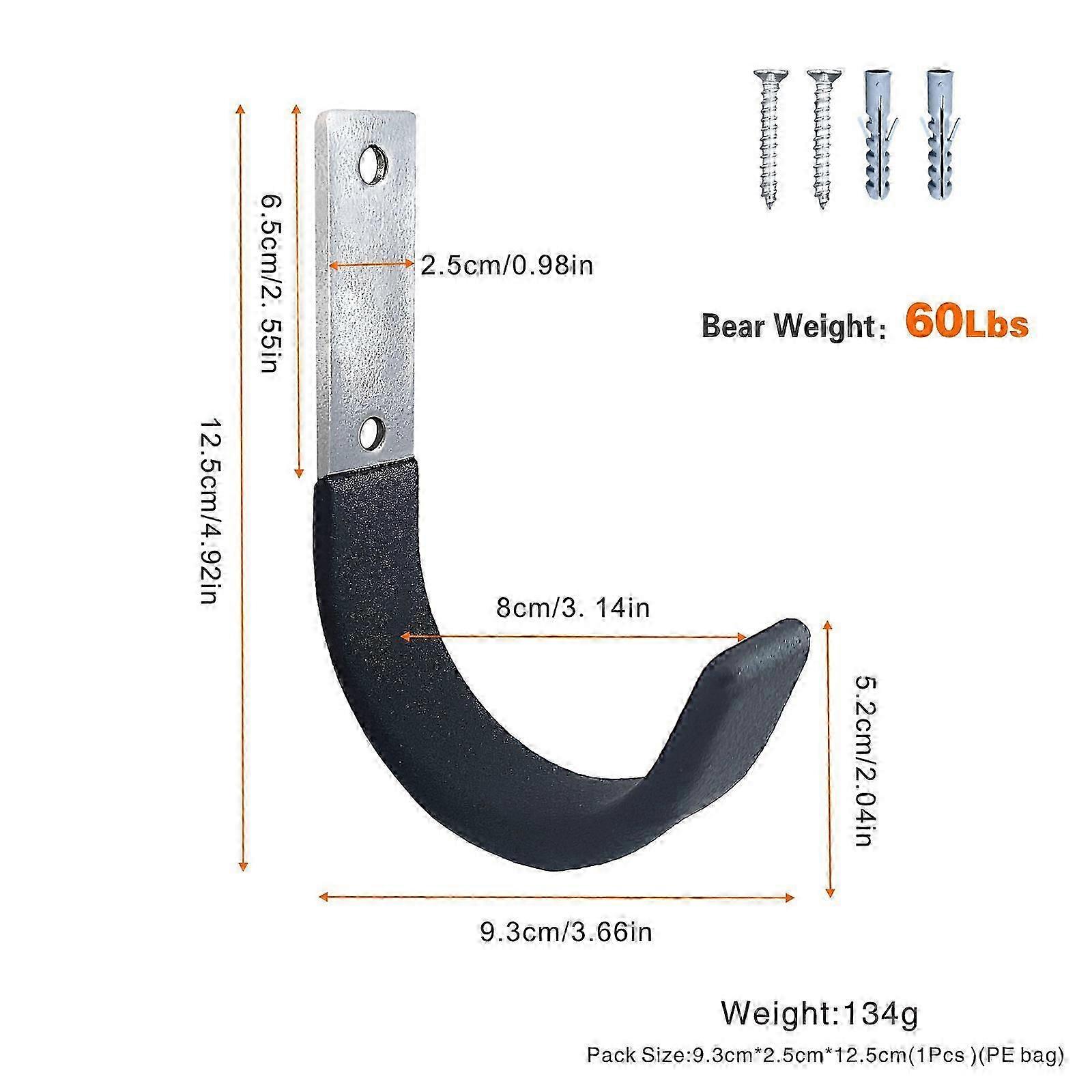 Wall Mounted Gun Holder Storage Rack Heavy Duty Garage Hook Engineering Cable